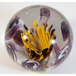 A Liskeard glass paperweight 3in wide