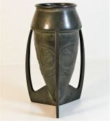 A Liberty & Co. Archibald Knox pewter vase 7.5in t