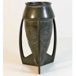 A Liberty & Co. Archibald Knox pewter vase 7.5in t