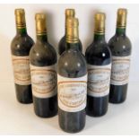 Six bottles of Chateau Caronne Ste Gemme 1999 red