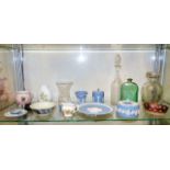 A quantity of glassware & china items including We