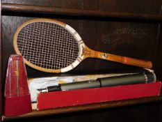 A Dunlop tennis racket, a Skybolt telescope & a mo