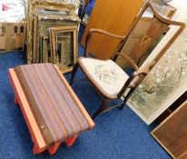 A Carole Vincent designed bench comprising painted