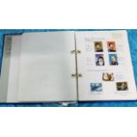 A British stamp album including some mint