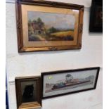 A framed George Jennings landscape oil 25.25in x 1