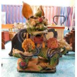 A 1930's Chinese earthenware foo dog a/f