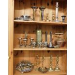 A quantity of silver plated & other metal wares