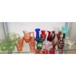 A quantity of mixed glassware including Victorian,