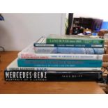 A quantity of motoring books including Mercedes Be