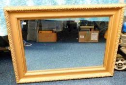 A vintage gilt framed mirror 35in x 26in