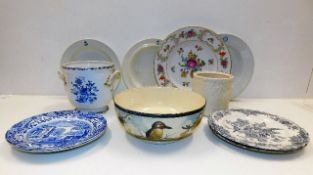 A Doulton Kingfisher bowl & other items