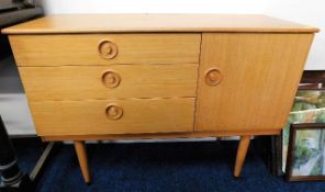 A small retro style sideboard 39in wide x 29.5in h