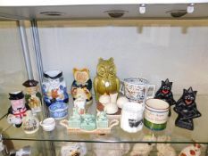 A quantity of mixed decorative ceramics including