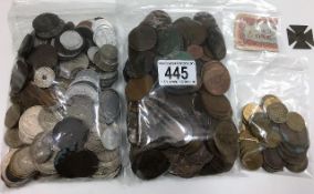 A quantity of mixed coinage including copper penni