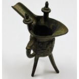A Chinese archaic bronze censer 6.25in tall Provenance: From a relative of the Tetley family