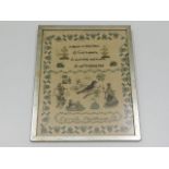 A Georgian sampler dated 1811 by Sarah Statham age