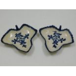 A pair of 18thC. creamware pickle dishes