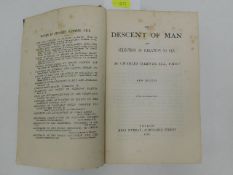 The Descent of Man Charles Darwin 1901 edition