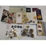 A quantity of crowns & mixed coinage including fou