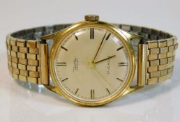 A vintage gents Diehl Compact 17 jewel wristwatch