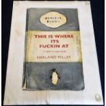 An unframed Harland Miller print, large edition of