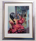 Framed limited edition Robert Lenkiewicz signed pr