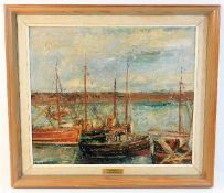 A framed Greenup Moorson Storm 19011973 oil on pan