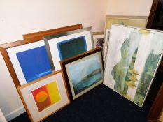 A quantity of prints (12) including two Mark Rothk