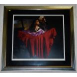 Framed limited edition Robert Lenkiewicz signed pr