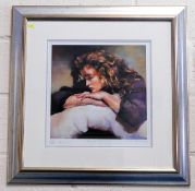 Framed limited edition Robert Lenkiewicz twice sig