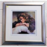 Framed limited edition Robert Lenkiewicz twice sig