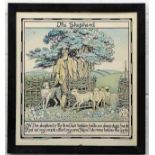 An oak framed James Akerman lithograph titled "The Shepherd" after George Heywood Maunoir Sumner pub