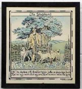 An oak framed James Akerman lithograph titled "The Shepherd" after George Heywood Maunoir Sumner pub