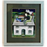 A signed framed original painting by Irene Jones,