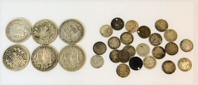 A quantity of 28 Edward VII & Victorian coins, thr