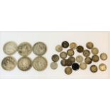 A quantity of 28 Edward VII & Victorian coins, thr