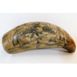 A reproduction scrimshaw "Vicksbrug, Mississippi"