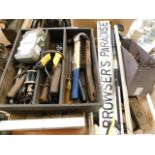 Two boxes of tools & other sundries