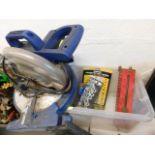 Two boxes of tools & other sundries including an C