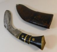 An early 20thC. Asian Kukri knife 17in long