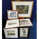 A quantity of prints & pictures including a Cornis