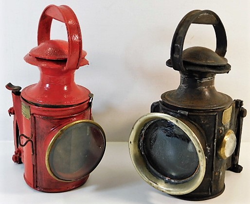 Two Eli Griffiths & Sons carriage lamps, one later