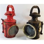 Two Eli Griffiths & Sons carriage lamps, one later