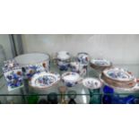 A quantity of Booths Pompadore dinnerware, 26 piec