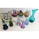 A quantity of mixed decorative glassware including