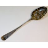 A George III silver berry spoon by William Bateman