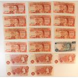 A quantity of bank notes including Gibraltar, Jers