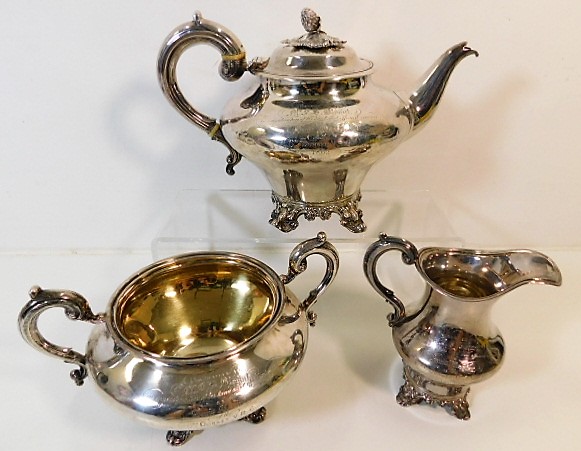 A Richard Pierce & George Burrows London silver te