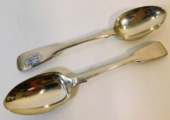 A pair of silver George Adams London silver desser