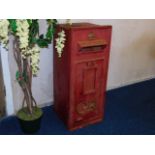 An early 20thC. cast iron post box originally from